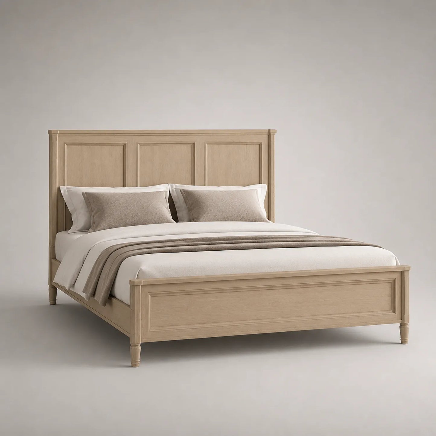 Holzbett Eiche 200x180 cm Beige