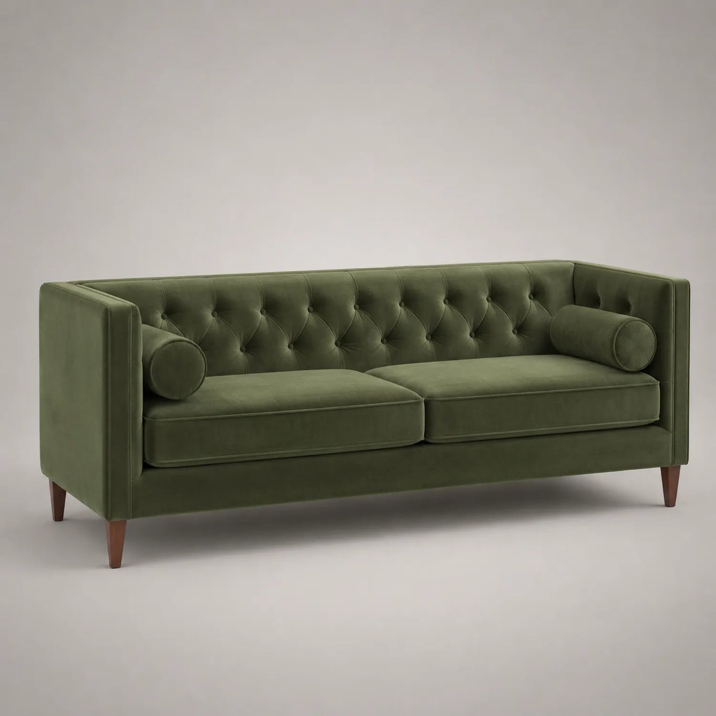 3-Sitzer Sofa Samt Grün 200 cm