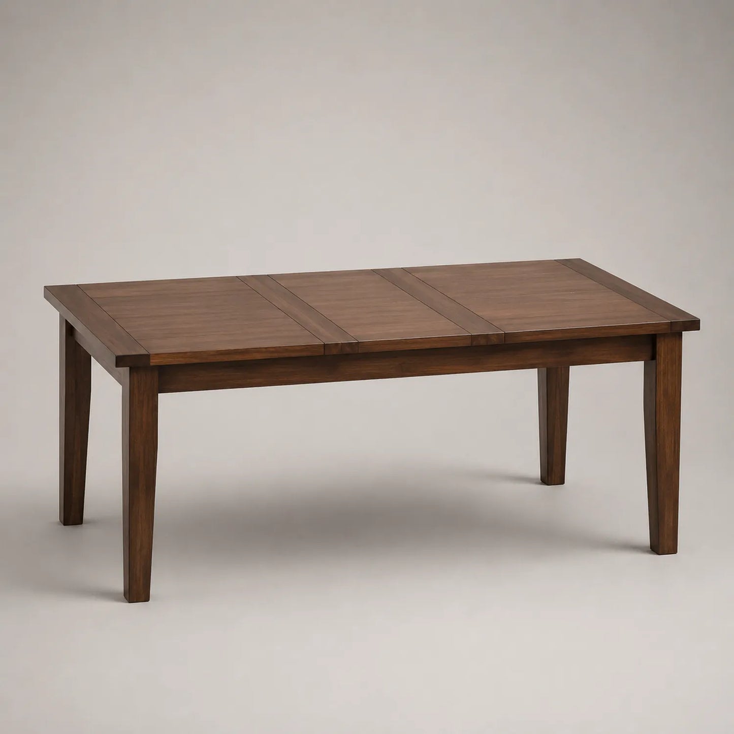 Holztisch rechteckig mit Erweiterungsoption 180x90x75 cm Nussbaum