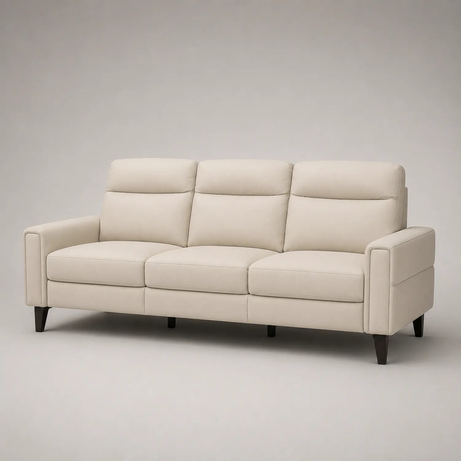 3-Sitzer Sofa Anilinleder Beige 200cm