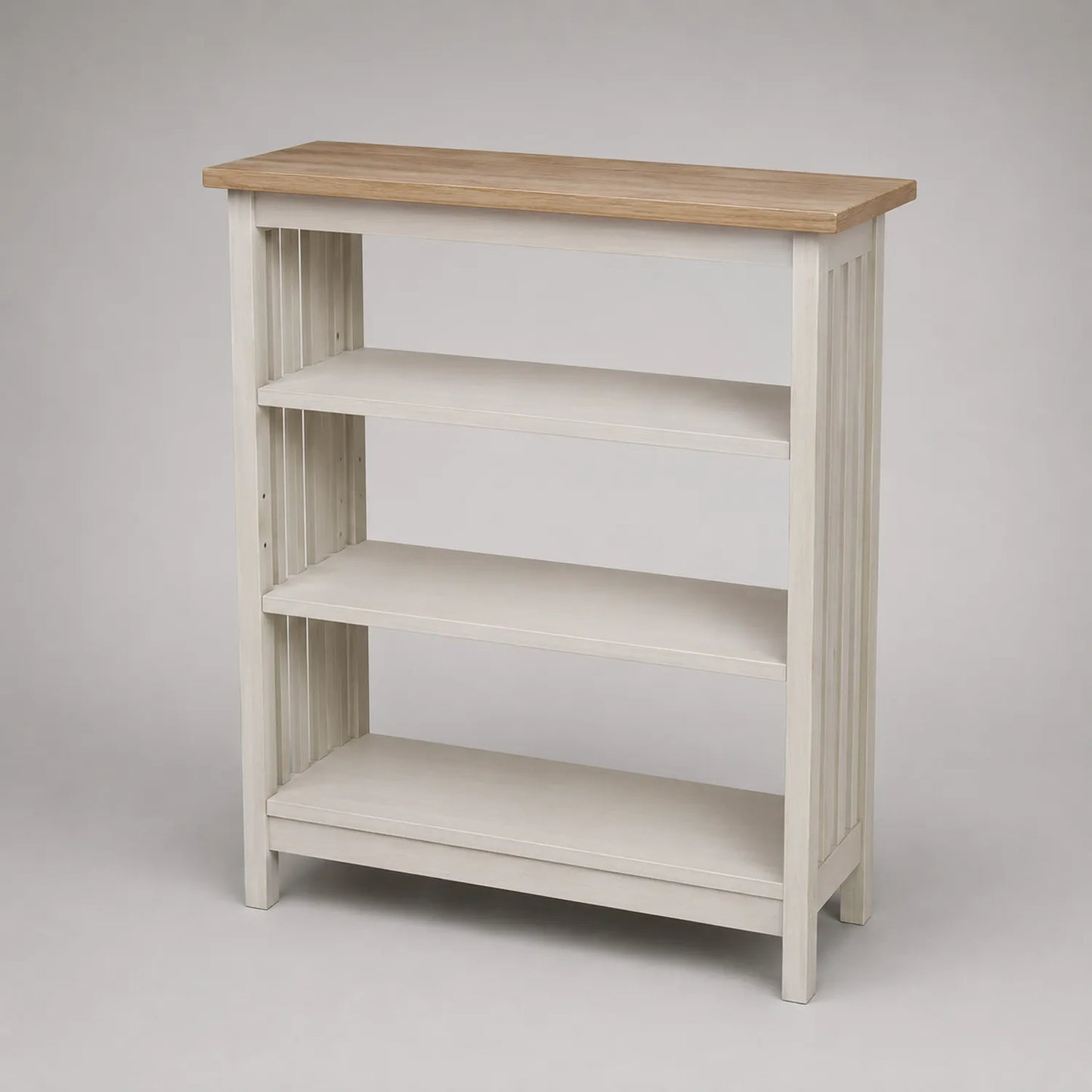 Holzregal 4 Ebenen MDF Eiche 80x30x100cm