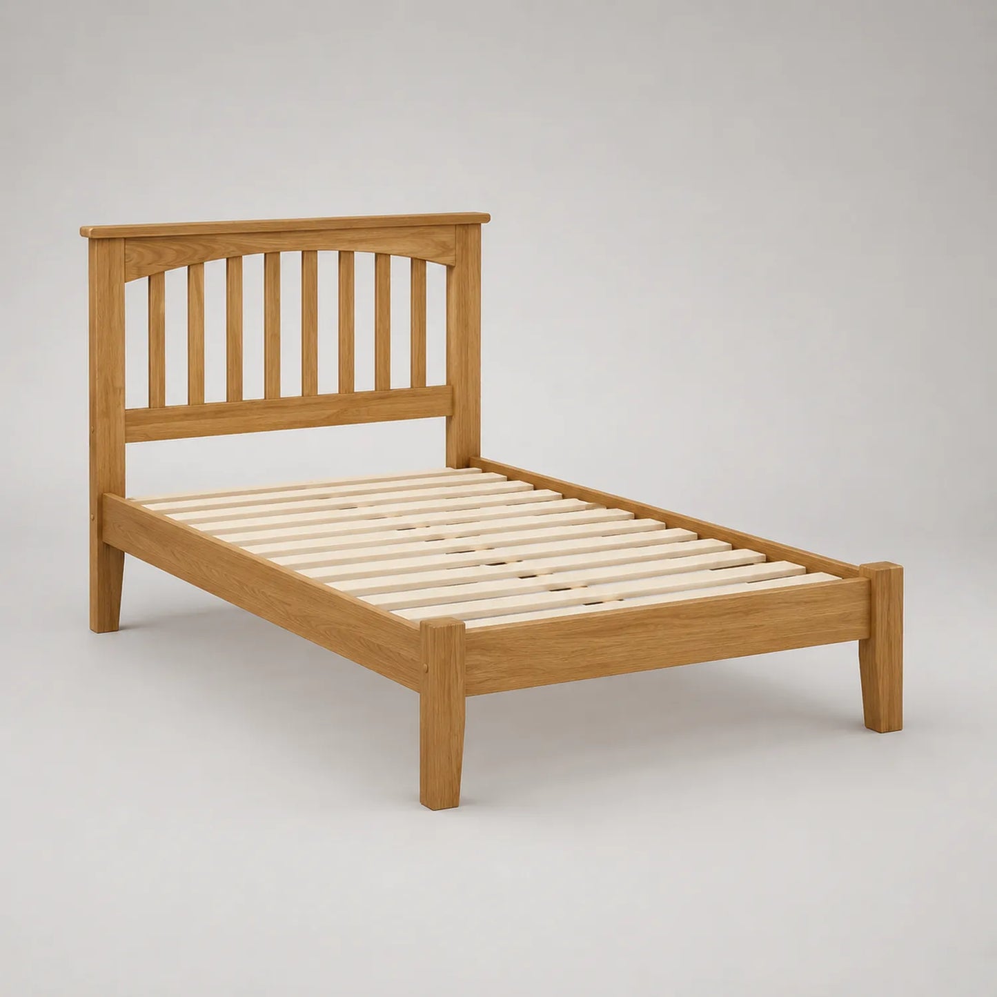 Einzelbett aus Holz 200x100 cm Natur