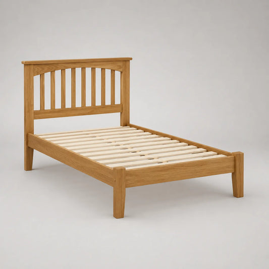 Einzelbett aus Holz 200x100 cm Natur