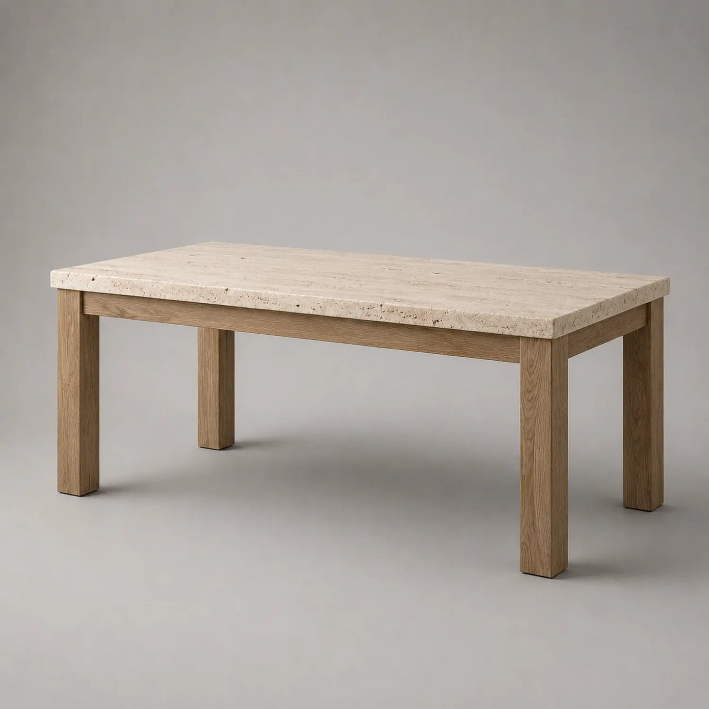 Esstisch Travertin Eiche 200 cm x 90 cm