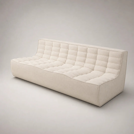 Stoffsofa Beige 3-Sitzer