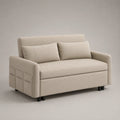 2-Sitzer Sofa aus Stoff Beige 140x85x90 cm