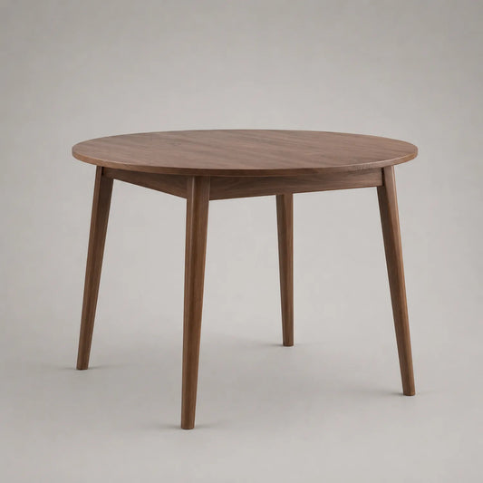 Runder Tisch aus Nussbaumholz Ø 120 cm